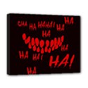 Demonic Laugh, Spooky red teeth monster in dark, Horror theme Deluxe Canvas 20  x 16  (Stretched) View1