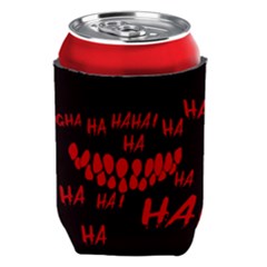 Demonic Laugh, Spooky Red Teeth Monster In Dark, Horror Theme Can Holder by Casemiro