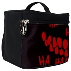 Demonic Laugh, Spooky Red Teeth Monster In Dark, Horror Theme Make Up Travel Bag (big) by Casemiro