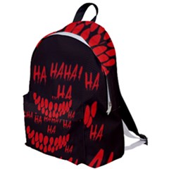 Demonic Laugh, Spooky Red Teeth Monster In Dark, Horror Theme The Plain Backpack by Casemiro