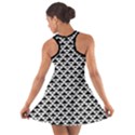 Black and white Triangles pattern, geometric Cotton Racerback Dress View2