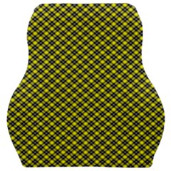 Cute Yellow Tartan Pattern, Classic Buffalo Plaid Theme Car Seat Velour Cushion  by Casemiro