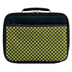 Cute Yellow Tartan Pattern, Classic Buffalo Plaid Theme Lunch Bag by Casemiro