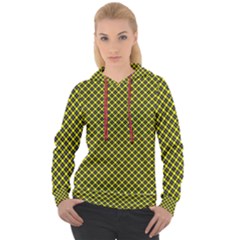 Cute Yellow Tartan Pattern, Classic Buffalo Plaid Theme Women s Overhead Hoodie by Casemiro