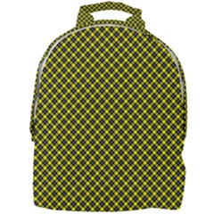 Cute Yellow Tartan Pattern, Classic Buffalo Plaid Theme Mini Full Print Backpack by Casemiro