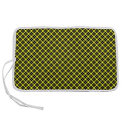 Cute Yellow Tartan Pattern, Classic Buffalo Plaid Theme Pen Storage Case (s) by Casemiro