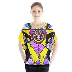 Arcturian Personal Truth Grid - Batwing Chiffon Blouse