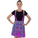 Tropical Rainbow Fishes  In Meadows Of Seagrass Velvet Suspender Skater Skirt View1