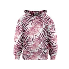 Pink Leaves Kids  Pullover Hoodie by goljakoff