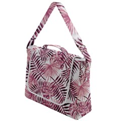 Pink Leaves Box Up Messenger Bag