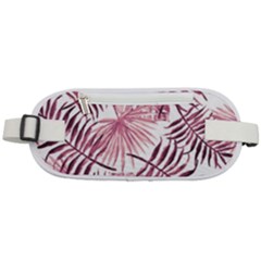 Pink Leaves Rounded Waist Pouch by goljakoff