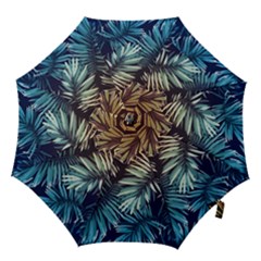 Tropical Leaves Hook Handle Umbrellas (large) by goljakoff