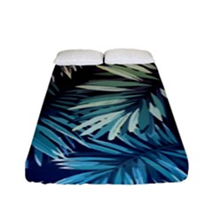 Tropical Leaves Fitted Sheet (full/ Double Size) by goljakoff