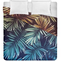 Tropical Leaves Duvet Cover Double Side (king Size) by goljakoff