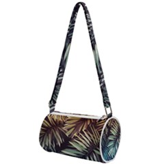 Tropical Leaves Mini Cylinder Bag by goljakoff