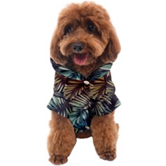 Tropical Leaves Dog Coat