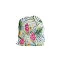 Tropical flowers Drawstring Pouch (Small) View1