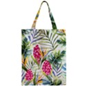 Tropical flowers Zipper Classic Tote Bag View1