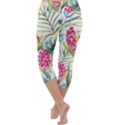 Tropical flowers Capri Yoga Leggings View4