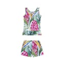 Tropical flowers Kids  Boyleg Swimsuit View2