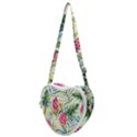 Tropical flowers Heart Shoulder Bag View1