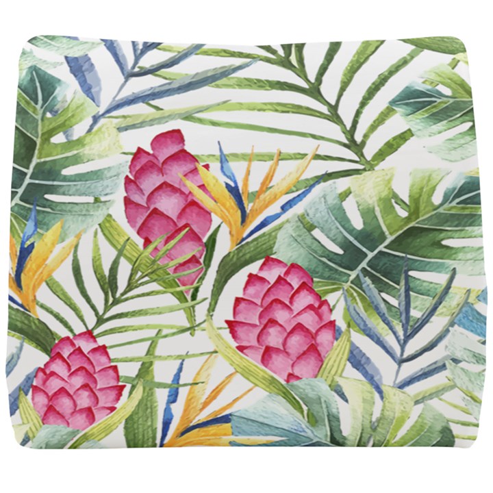 Tropical flowers Seat Cushion