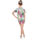 Tropical flowers Kids  Mesh Tee and Shorts Set View2