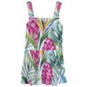 Tropical flowers Kids  Layered Skirt Swimsuit View1