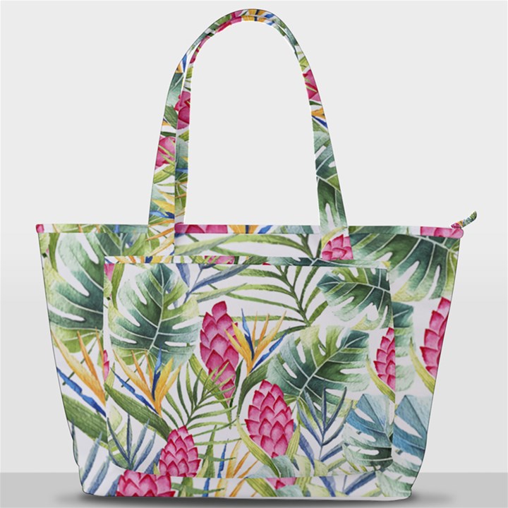 Tropical flowers Back Pocket Shoulder Bag 