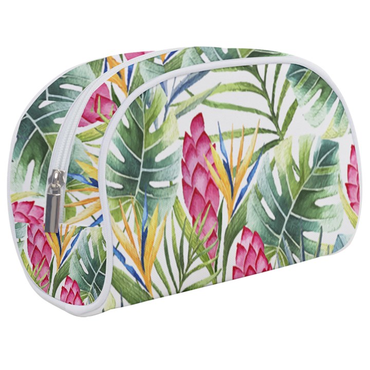 Tropical flowers Makeup Case (Medium)