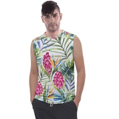 Tropical flowers Men s Regular Tank Top