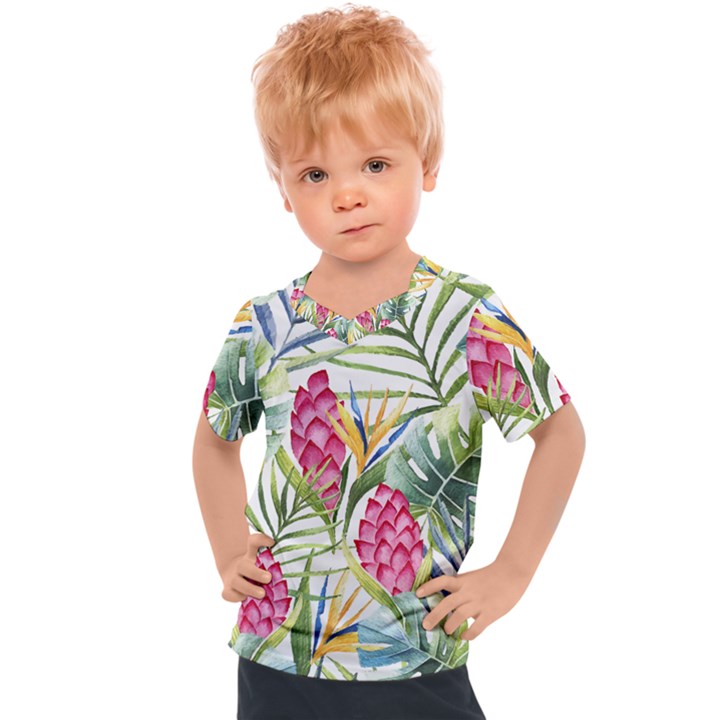 Tropical flowers Kids  Sports Tee