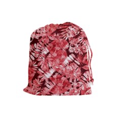 Red Leaves Drawstring Pouch (large) by goljakoff