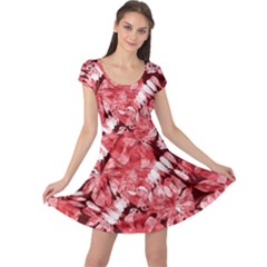 Red Leaves Cap Sleeve Dress by goljakoff