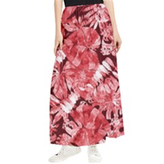 Red Leaves Maxi Chiffon Skirt by goljakoff