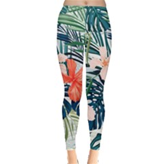 Tropical Flowers Leggings  by goljakoff