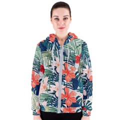 Tropical Flowers Women s Zipper Hoodie by goljakoff