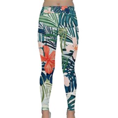 Tropical Flowers Classic Yoga Leggings by goljakoff