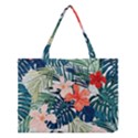 Tropical flowers Medium Tote Bag View1