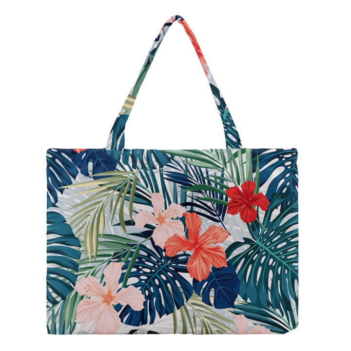 Tropical flowers Medium Tote Bag