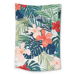 Tropical Flowers Large Tapestry by goljakoff