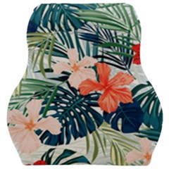 Tropical Flowers Car Seat Velour Cushion  by goljakoff