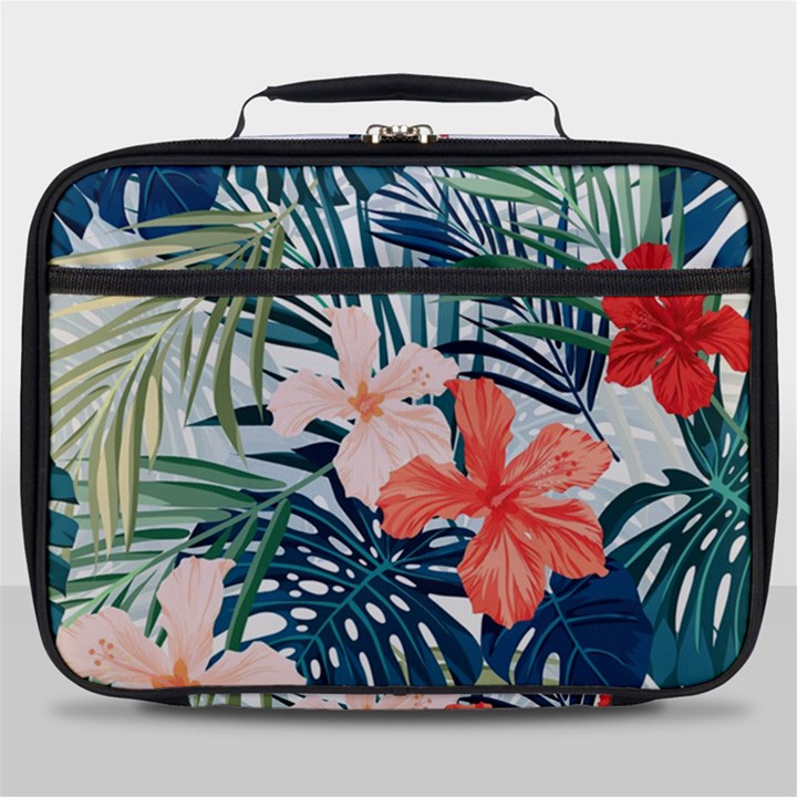 Tropical flowers Full Print Lunch Bag