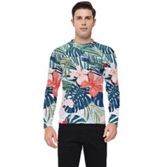 Tropical Flowers Men s Long Sleeve Rash Guard by goljakoff