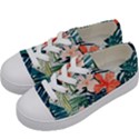 Tropical flowers Kids  Low Top Canvas Sneakers View2