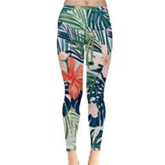 Tropical Flowers Inside Out Leggings by goljakoff