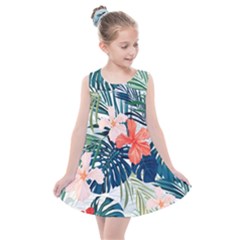 Tropical Flowers Kids  Summer Dress by goljakoff