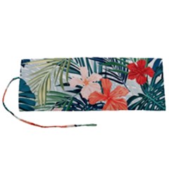 Tropical Flowers Roll Up Canvas Pencil Holder (s)