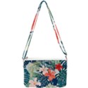 Tropical flowers Double Gusset Crossbody Bag View2