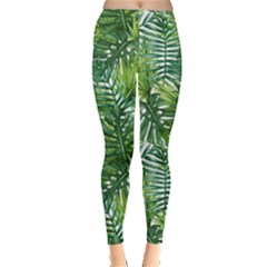 Green Leaves Leggings  by goljakoff